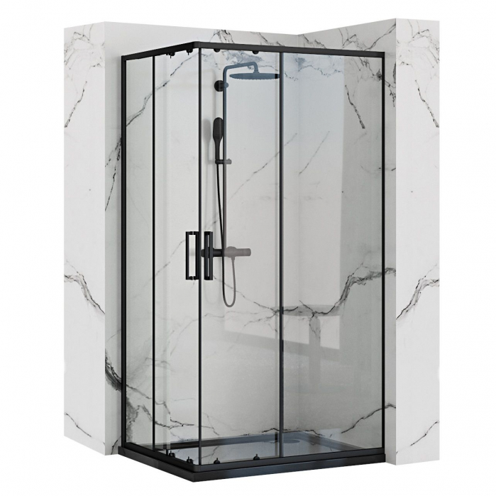 Cabina Punto 80x100, glisanta, negru [1]