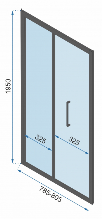 Cabina Rapid Fold 2, pliabila, negru [6]
