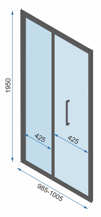 Cabina Rapid Fold 2, pliabila, negru [8]