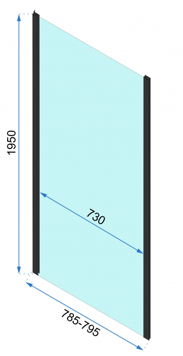 Cabina Rapid Fold 3, pliabila, negru [10]