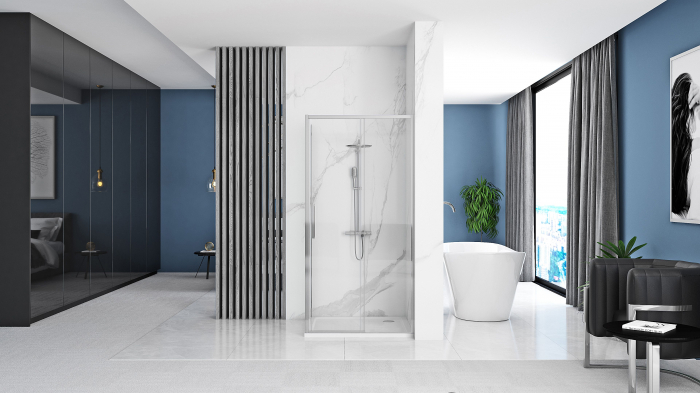 Cabina Rapid Slide Chrome 2, glisanta, crom [3]
