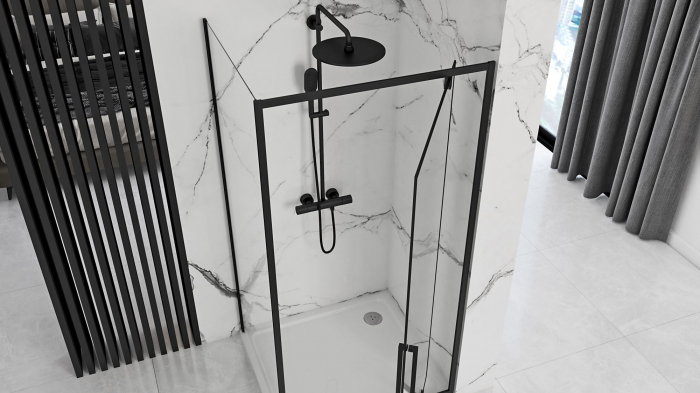 Cabina Rapid Swing Black 2, batanta, negru [3]