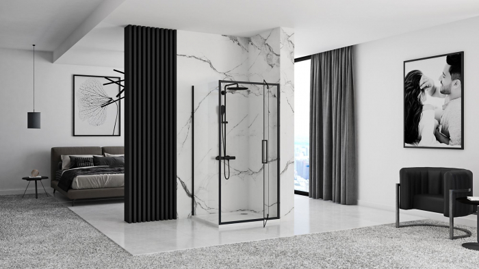Cabina Rapid Swing Black 2, batanta, negru [4]