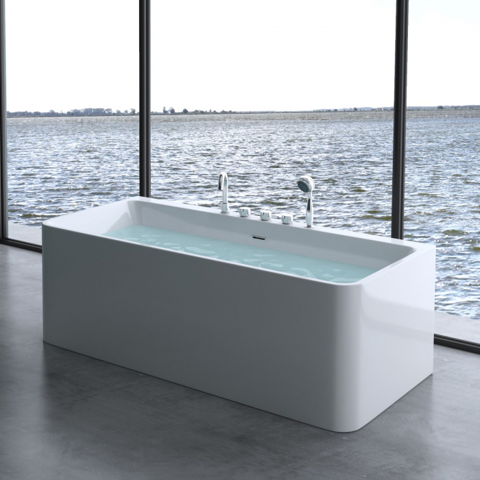 Cadă Astra V601MA, acril, 170-180 cm cu fitinguri, freestanding [3]