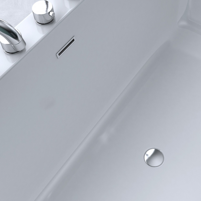 Cadă Astra V601MA, acril, 170-180 cm cu fitinguri, freestanding [7]