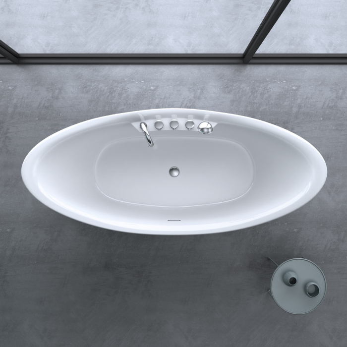 Cadă Astra V603, acril, 180x80 cm, freestanding [7]
