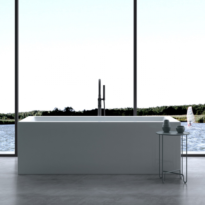 Cadă dreptunghiulară Astra V509, acril, 180x80 cm, freestanding [5]