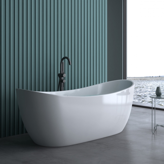Cadă ovală Astra V502, acril, 170-180 cm, freestanding [3]