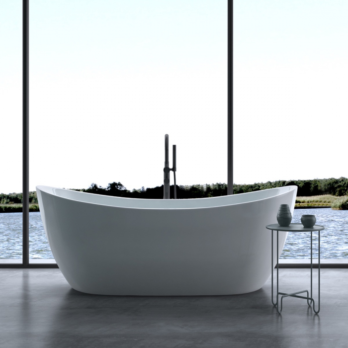 Cadă ovală Astra V502, acril, 170-180 cm, freestanding [2]