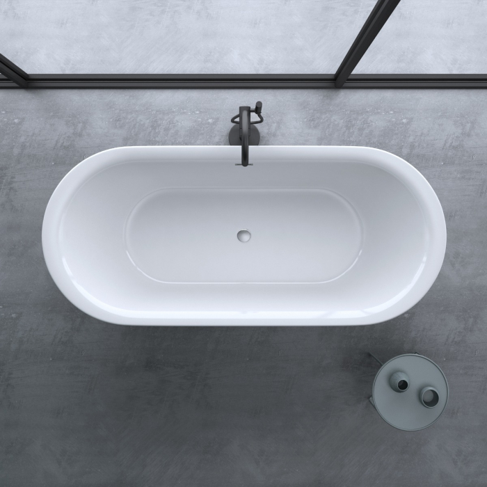 Cadă ovală Astra V507, acril, 180x79 cm, freestanding [6]