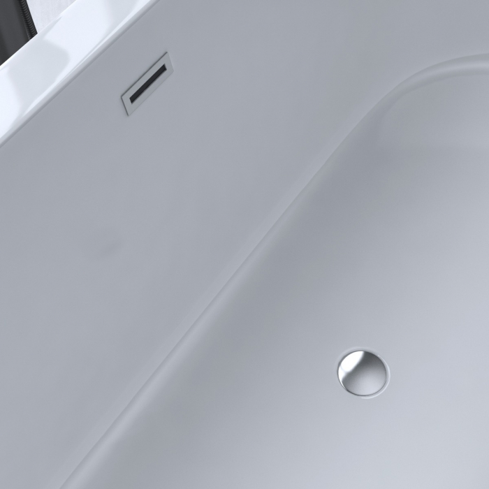 Cadă ovală Astra V511, acril, 180x80 cm, freestanding [8]