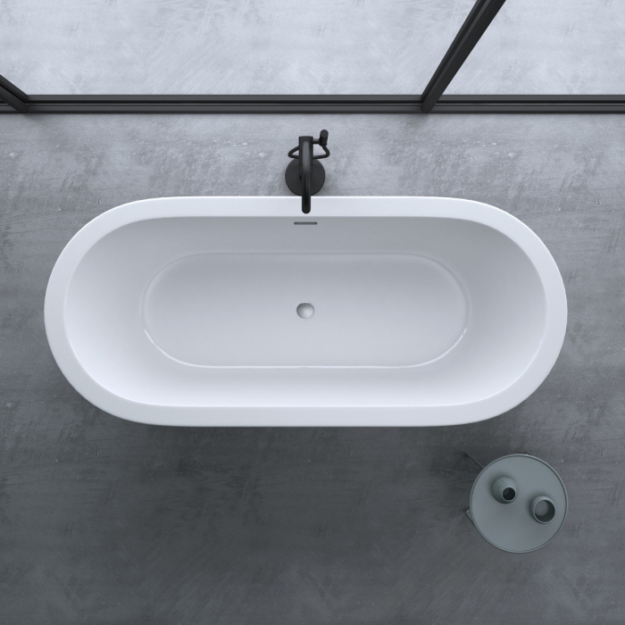 Cadă ovală Astra V511, acril, 180x80 cm, freestanding [7]
