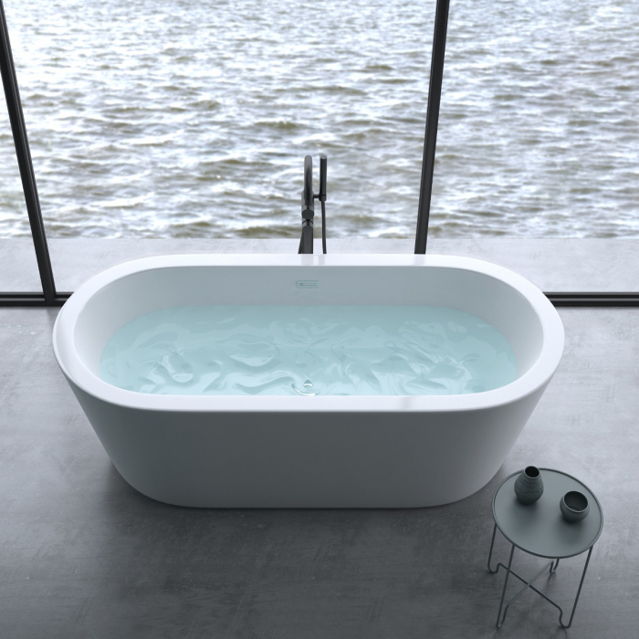 Cadă ovală Astra V511, acril, 180x80 cm, freestanding [5]