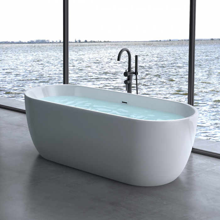 Cadă ovală Astra V518, acril, 170x78 cm, freestanding [4]
