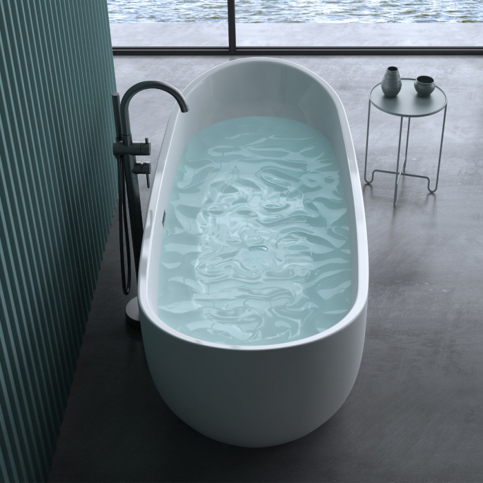 Cadă ovală Astra V518, acril, 170x78 cm, freestanding [5]