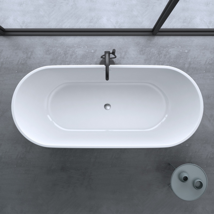 Cadă ovală Astra V518, acril, 170x78 cm, freestanding [7]