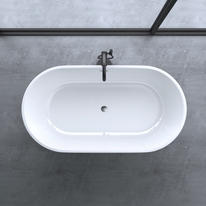 Cadă ovală Astra V520, acril, 150x79 cm, freestanding [6]