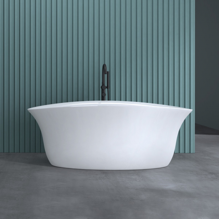 Cadă ovală Astra V543OA, acril, 170x88x65 cm, freestanding, inclusiv racord de scurgere și preaplin, racorduri DIN [6]
