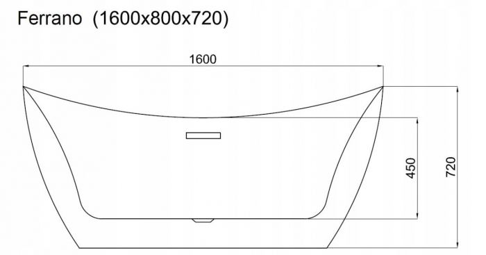 Cadă Ferrano, acril, 160-170 cm [8]