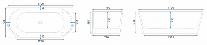 Cadă Olimpia, acril, 150-170 cm [7]