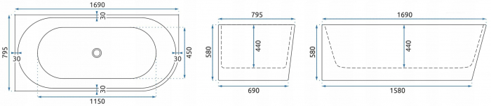 Cadă Sydney Bellanto LEFT, acril, 150-170 cm [4]