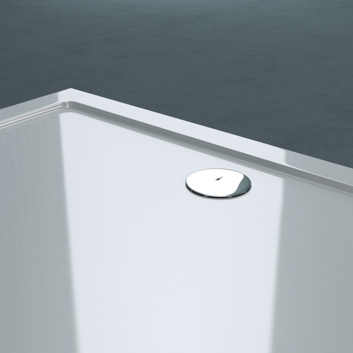 Cadita dus Astra F2W, acril, inaltime 4 cm, dreptunghiular, alb, diverse dimensiuni [3]