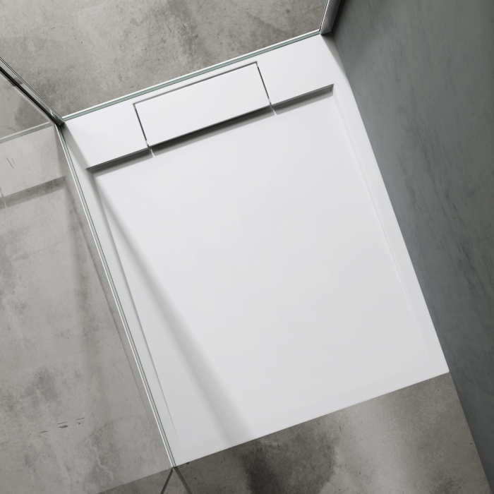 Cadita dus Astra G04W, compozit, inaltime 4 cm, dreptunghiular, alb sau negru, diverse dimensiuni [4]