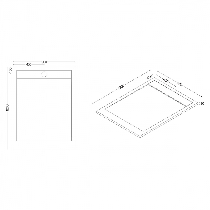 Cadita dus Astra Quore, compozit, inaltime 3 cm, dreptunghiular, negru, diverse dimensiuni [5]