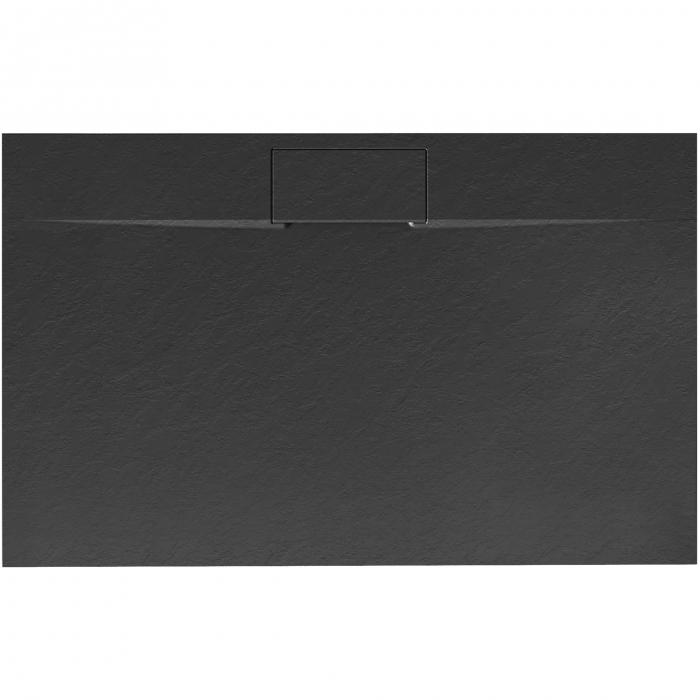 Cadita dus Bazalt Long Black, 80x100 cm, inaltime 2.5 cm, compozit, negru [1]