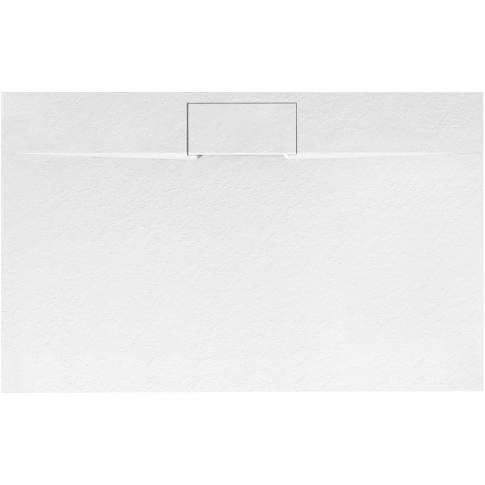 Cadita dus Bazalt Long White, 80x100 cm, inaltime 2.5 cm, compozit, alb [1]