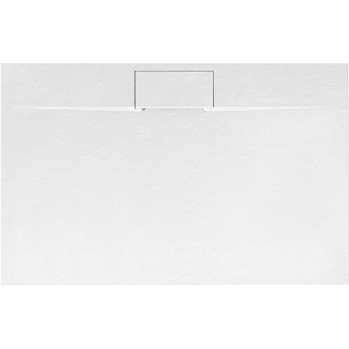 Cadita dus Bazalt Long White, 90x120 cm, inaltime 2.5 cm, compozit, alb [1]
