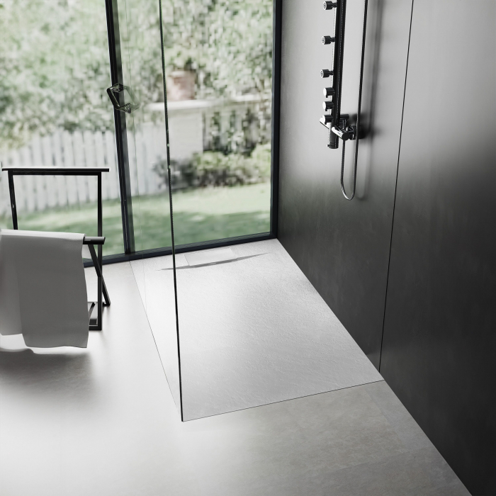 Cadita dus Bazalt White, 80x120 cm, inaltime 2.5 cm, compozit, alb [3]