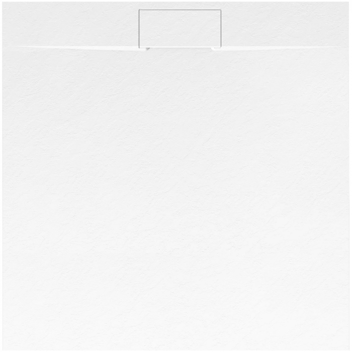 Cadita dus Bazalt White, 90x90 cm, inaltime 2.5 cm, compozit, alb [1]