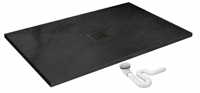 Cadita dus Black Rock, 90x120 cm, inaltime 3.5 cm, acril, negru [2]