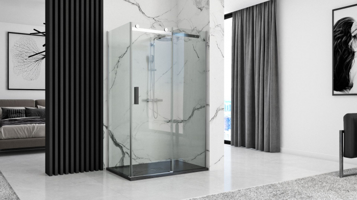 Cadita dus Black Rock, 90x120 cm, inaltime 3.5 cm, acril, negru [4]