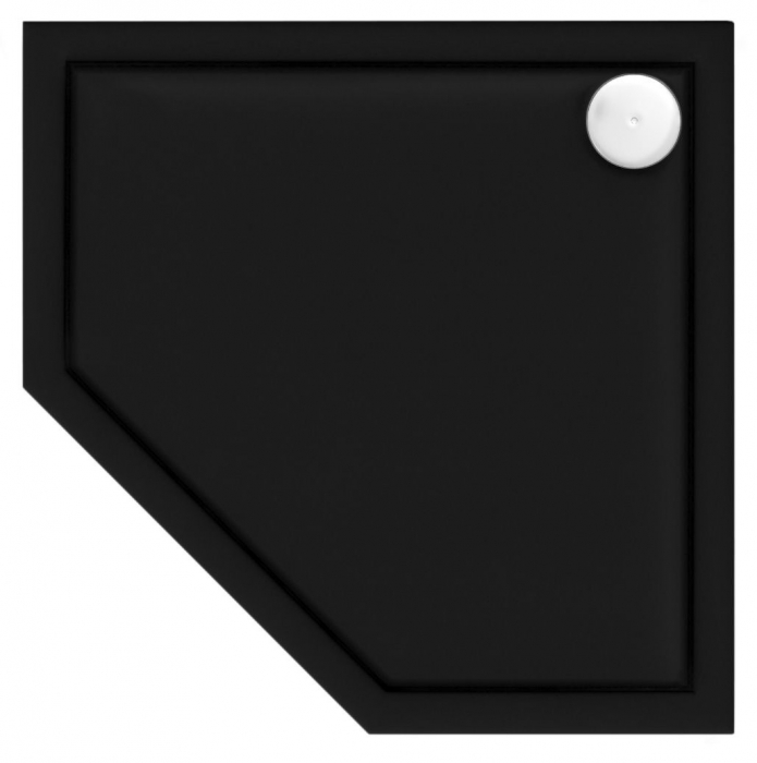 Cadita dus Diamond Black, 90x90 cm, inaltime 5 cm, acril, negru [3]