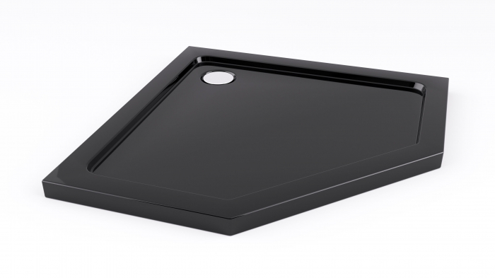 Cadita dus Diamond Black, 90x90 cm, inaltime 5 cm, acril, negru [5]