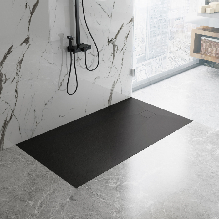 Cadita dus Magnum Black, 80x120 cm, inaltime 2.5 cm, compozit, negru [5]