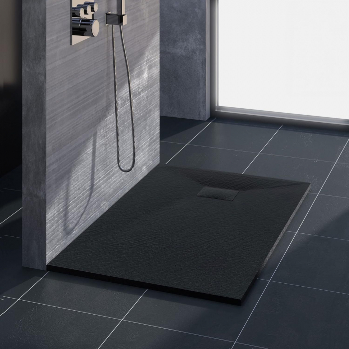 Cadita dus Magnum Black, 80x120 cm, inaltime 2.5 cm, compozit, negru [4]