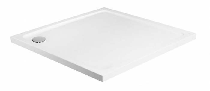 Cadita dus Savoy White, 80x80 cm, inaltime 6 cm, acril, alb [2]