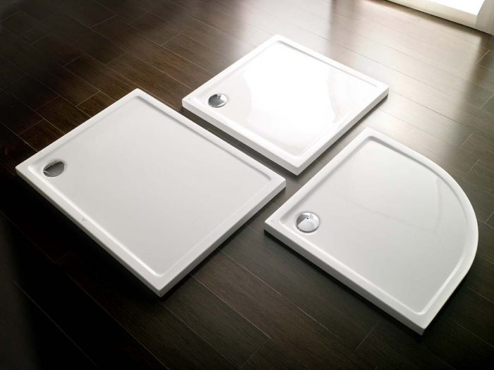 Cadita dus Savoy White, 90x90 cm, inaltime 6 cm, acril, alb [4]