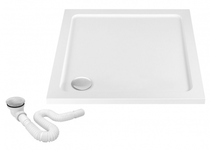 Cadita dus Savoy White, 90x90 cm, inaltime 6 cm, acril, alb [1]