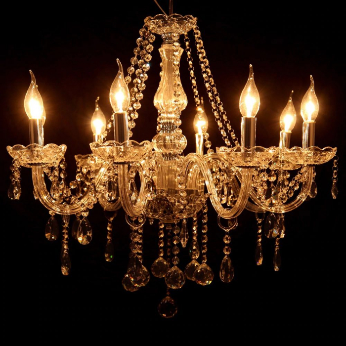 Candelabru cu lampă de cristal 300 750 [8]