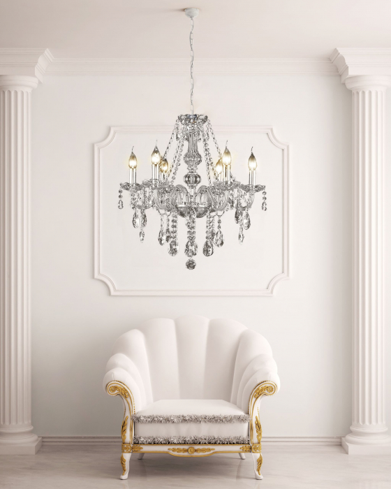 Candelabru cu lampă de cristal 392183 [5]