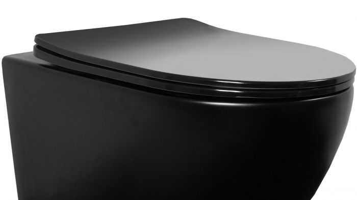 Capac WC CARLO FLAT UF BLACK [2]