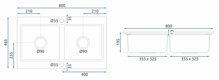Chiuveta bucatarie DY white [8]