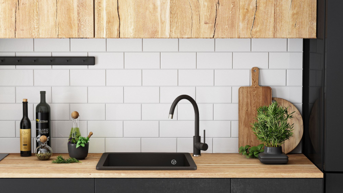 Chiuveta bucatarie Granit Nels black [4]