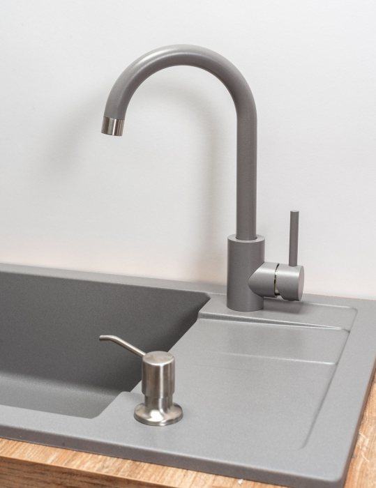 Chiuveta bucatarie Granit Nils gri set 5in1 [3]