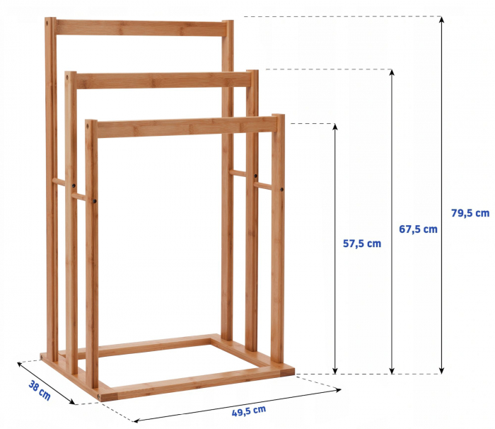 Cuier de baie Bamboo 381761 [8]