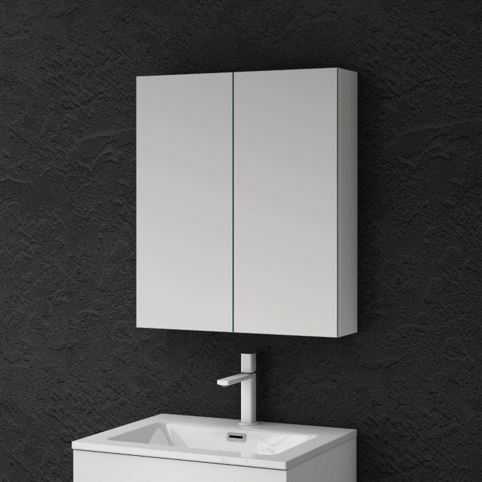 Dulap baie cu oglinda Spiegel02, 60-80-100-120 cm, alb sau antracit, suspendat [7]